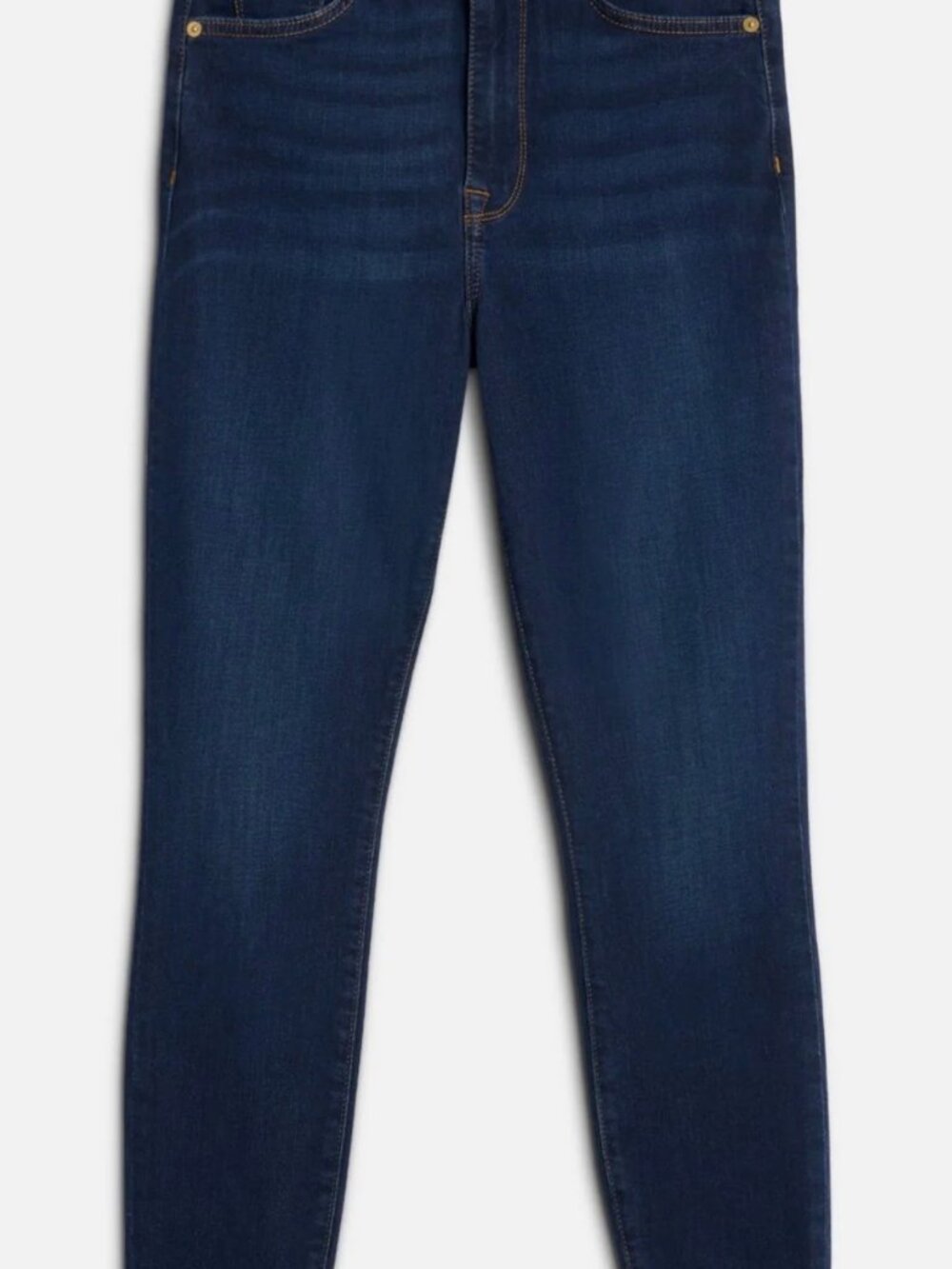 7 For All Mankind High Waist Ankle Skinny Slim Illusion Jeans Size 30 Dark Blue